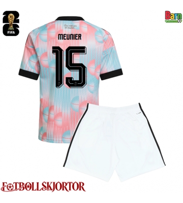 Belgien Thomas Meunier #15 Borta Kläder Barn VM 2026 Kortärmad (+ Korta byxor)